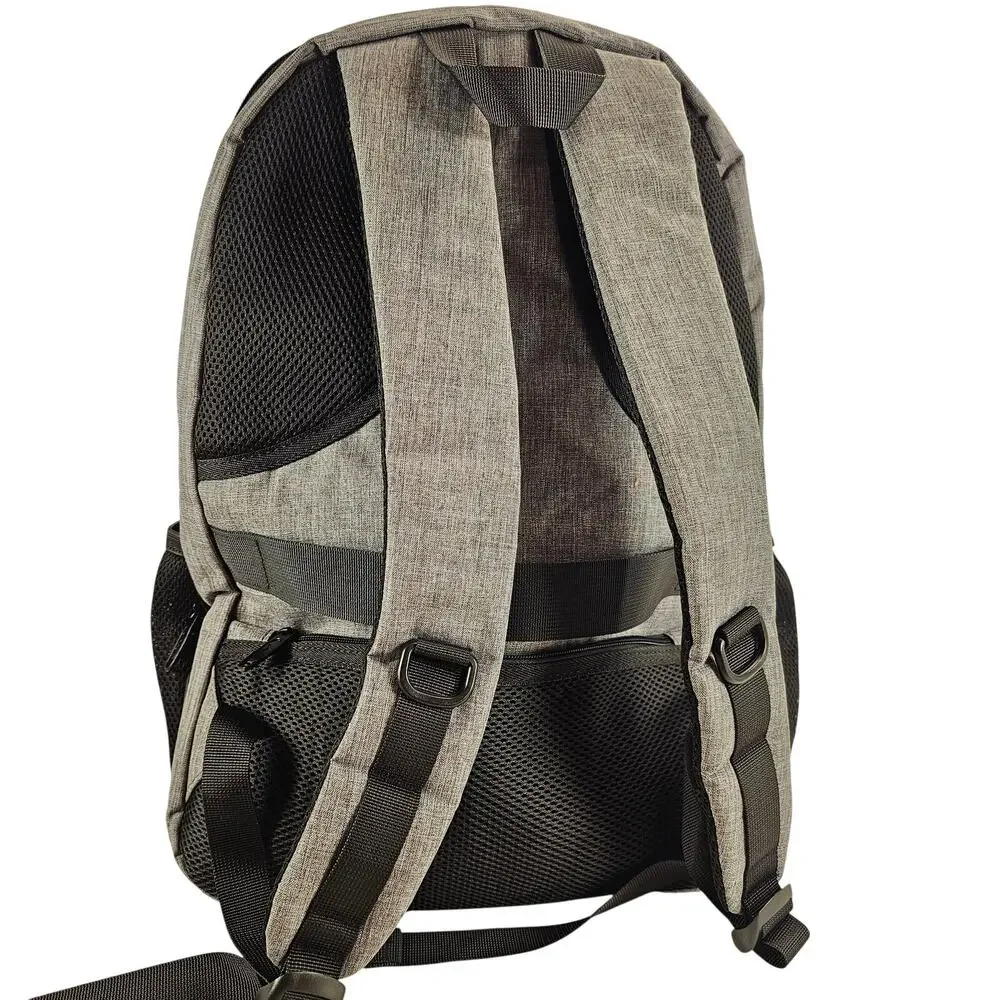 MATEIN Gray Laptop Backpack USB Charging Port Travel School Work Bag 19x 13x 6